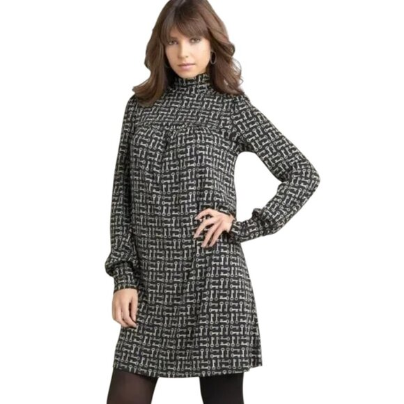 Juicy couture key print silk dress in champagne XL - Picture 1 of 8